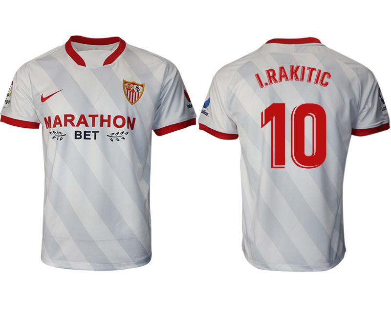 Men 2020-2021 club Sevilla FC home aaa version #10 white Soccer Jerseys